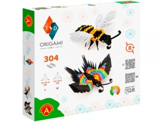Origami 3D -  2 w 1 MOTYL, PSZCZOA