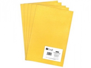 FILC POLIESTROWY A4, 5 SZT. YELLOW