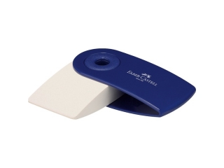 GUMKA SLEEVE MINI CZERWONA/NIEBIESKA FABER-CASTELL [opakowanie=24szt]