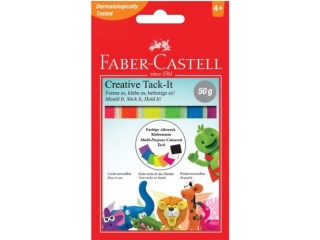 MASA MOCUJCA TACK-IT 50G MIX KOLORW FABER-CASTELL [opakowanie=25szt]