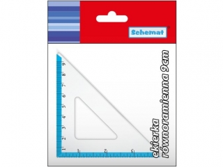 EKIERKA 9 CM RÓWNORAMIENNA 1683 KOLOR [opakowanie=10szt]