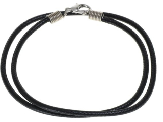 Naszyjnik z zapiciem grubo: 3 mm  dugo : 45  cm  kolor: czarny