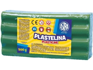 Plastelina Astra 500g zielona (18.45 proc.) ASPROM