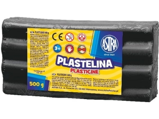 Plastelina Astra 500g czarna (18.45 proc.) ASPROM