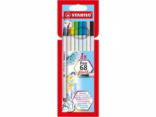 STABILO Pen 68 brush etui 8 szt. 568/08-21