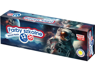 Farby szkolne Kosmos 12 kol x 20 ml [opakowanie=4szt]