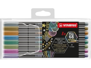 STABILO Pen 68 metallic etui 8 szt. 6808/8-11