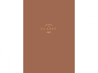 Brulion A4 kratka 80k kremowy papier, "Classy" [opakowanie=4szt]