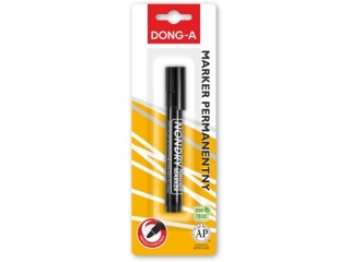 DONG-A MARKER PERMANENTNY OKRĄGŁA KOŃCÓWKA CZARNY NA BLISTRZE