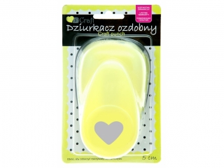 DZIURKACZ OZDOBNY 5CM SERCE 2