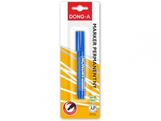DONG-A MARKER PERMANENTNY OKRĄGŁA KOŃCÓWKA NIEBIESKI NA BLISTRZE