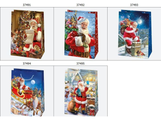 Torebka ozdobna POL-MAK Gwiazdka 10szt. T9_GW_23 290x400x120