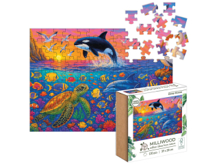 Milliwood - Classic Jigsaw Puzzle 120 pcs ? DEEP OCEAN / Głębia Oceanu FSC MIX CREDIT DNV-COC-002721 (5088)