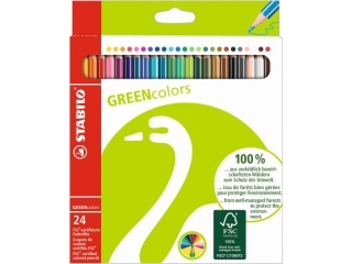 Kredka drewniana STABILO GREENcolors etui 24 szt. FSC [opakowanie=6szt]