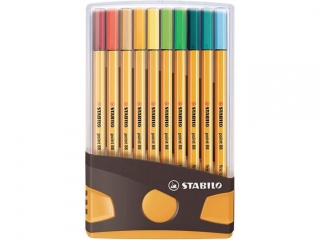 STABILO point 88 ColorParade pudeko 20 szt. (antracytowo-pomaraczowe) 8820-03-05