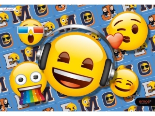Podkład szkolny na biurko obustronny 55x38 cm EMOJI