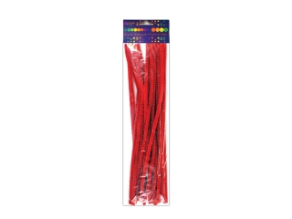 DRUCIKI KREATYWNE 30 CM CZERWONE, 25 SZT. [opakowanie=6szt]