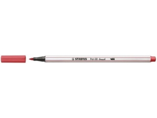 Flamaster STABILO Pen 68 brush rdzawy [opakowanie=10szt]