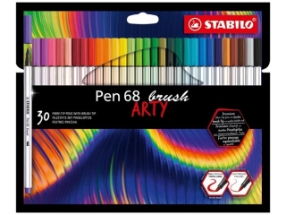 Flamaster STABILO Pen 68 brush etui kartonowe 30 szt. ARTY [opakowanie=6szt]