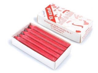 Kredka do tkanin czerwona 1011 10 sztuk OFERTA PRZEMYSŁOWA