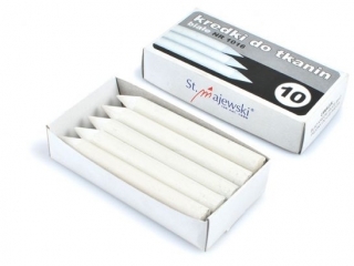 Kredka do tkanin biała 1016 10 sztuk OFERTA PRZEMYSŁOWA