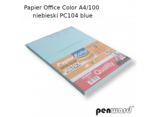 PAPIER OFFICE COLOR A4/100 NIEBIESKI JASNY PC104 BLUE