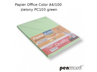 PAPIER OFFICE COLOR A4/100 ZIELONY JASNY PC103 GREEN