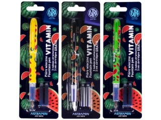 Pióro wieczne młodzieżowe ASTRAPEN Vitamin + 3 naboje atramentowe - 1+3 szt. blister (5%)