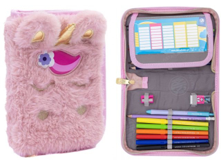 Pirnik pojedynczy jednoklapkowy z wyposaeniem ASTRABAG FLUFFY UNICORN, AC11 [opakowanie=12szt]