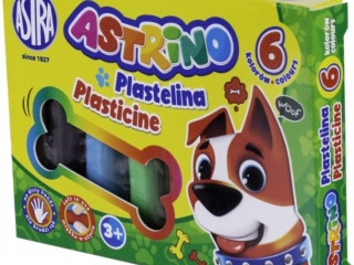 Plastelina Astrino 6 kolorw (20.08 proc.) ASPROM