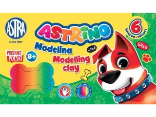 Modelina Astrino 6 kol x 11g [opakowanie=5szt]