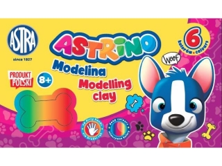 Modelina Astrino 6 kol x 11g [opakowanie=5szt]