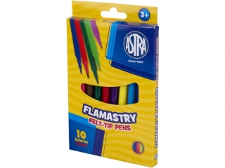Flamastry okrge CX ASTRA - 10 kolorw [opakowanie=12szt]