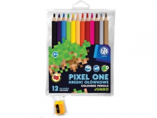 Kredki o³ówkowe jumbo  Pixel One Astra 12 kolorów (4.90 proc.) ASPROM