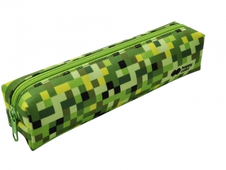Piórnik saszetka mały prostokątny z 1 zamkiem, PIXI green, Happy Color