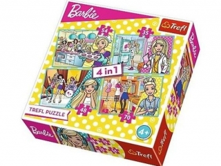 Puzzle "4w1 - Kariera Barbie" / Mattel, Barbie