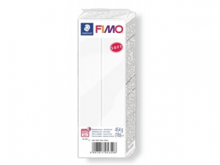 Kostka FIMO soft 454g, biay, masa termoutwardzalna, Staedtler