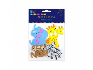 NAKLEJKI 3D ZPIANKI - ZWIERZTKA SAFARI, 12 SZT. [opakowanie=6szt]