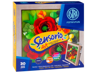 Zestaw lekkiej masy Sensorio Art z ramk ASTRAFUN Maki - 30 kol.