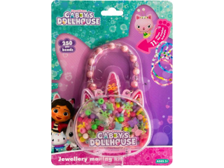 Zestaw koralików GABBYS DOLLHOUSE - Jednorożec 250 szt. + 2m gumki