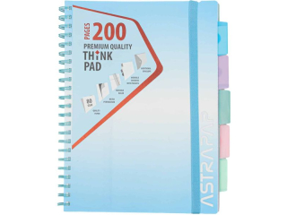 Ko�ozeszyt PP ASTRAPAP Ombre Pastel Line A4 - mix ko�or�w