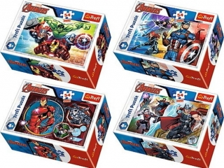 Puzzle "54 Mini ? Bohaterowie" / Disney Marvel The Avengers 54166