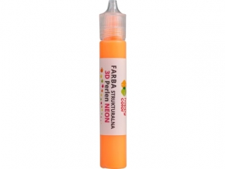 Farba 3D 32ml, neon pomarańczowy , Happy Color