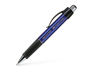 DŁUGOPIS GRIP PLUS 1407 NIEBIESKI METALI K FABER-CASTELL [opakowanie=5szt]