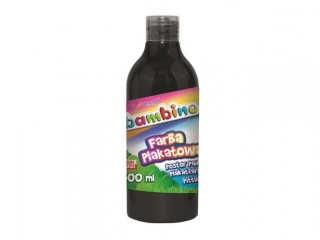 Farby w butelce BAMBINO 500 ml. - czarna