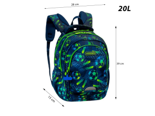 Plecak ASTRABAG FOOTBALL, AB330 [opakowanie=6szt]