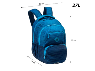 Plecak ABAG HEXAGON BLUE OMBRE, AB200 [opakowanie=6szt]