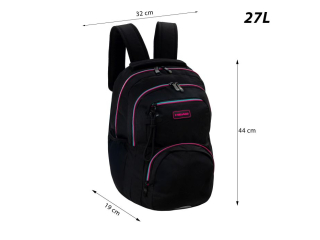 Plecak HEAD BLACK PINK/MINT, AB200 [opakowanie=6szt]