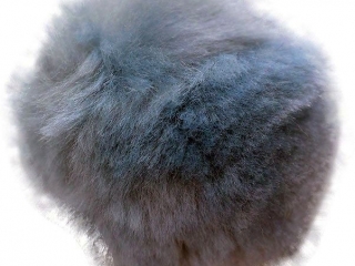 Pompony akrylowe mix rozmiarw 45szt. szare TITWLK