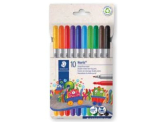 Flamastry dwustronne 10 kol, Staedtler